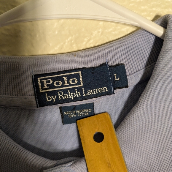 Polo by Ralph Lauren Blue Classic Polo Shirt Size Large - Picture 5 of 6